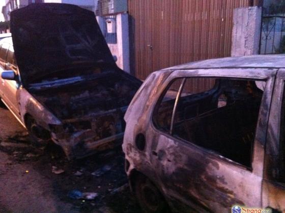 В Холоне сгорели несколько автомобилей, подозрение на поджог