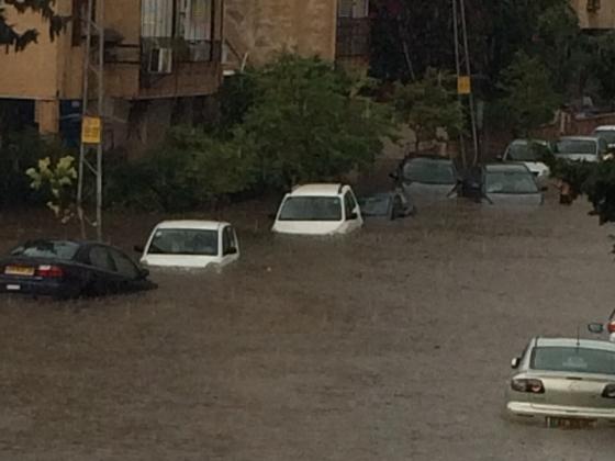 Наводнение в Ашкелоне, вода проникла в больницу 