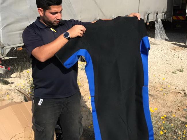 Предотвращена контрабанда гидрокостюмов для террористов Газы