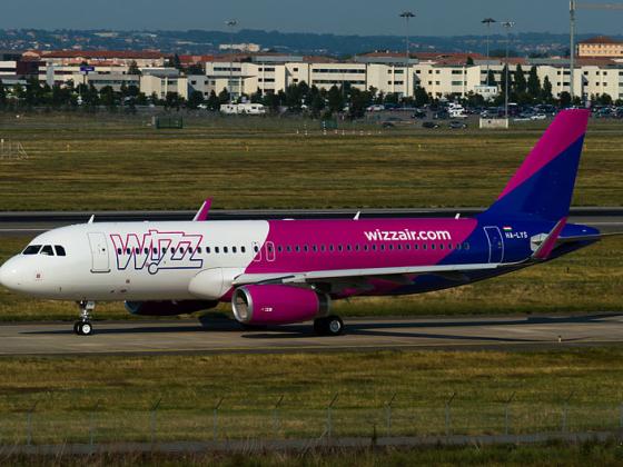 Wizzair открывает маршрут Тель-Авив-Яссы