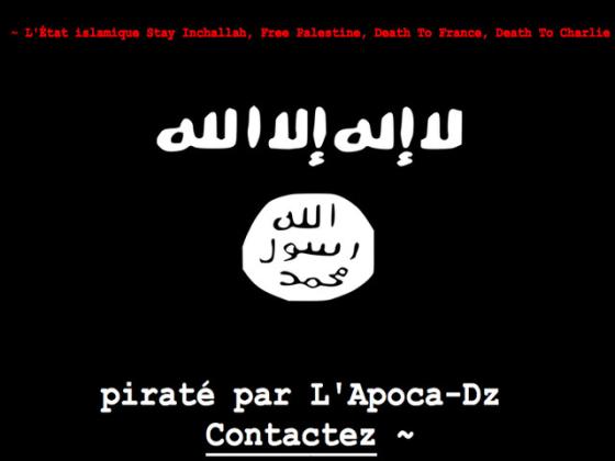 Исламисты взламывают французские сайты: 