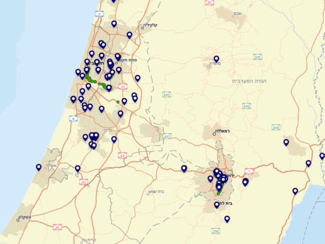 Минздрав опубликовал интерактивную карту распространения корановируса в Израиле