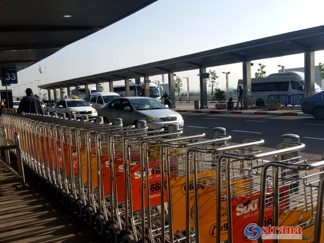 Водители шаттлов в аэропорту «Бен-Гурион» начали забастовку