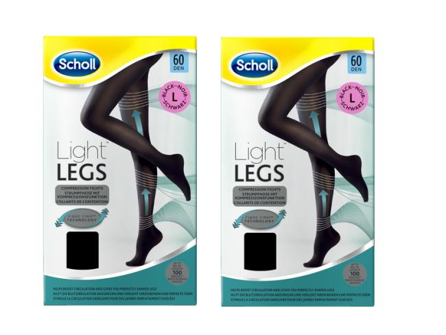 Scholl – супер мягкие колготки LIGHTLEGS, способствующие снятию усталости и ощущению легкости в ногах