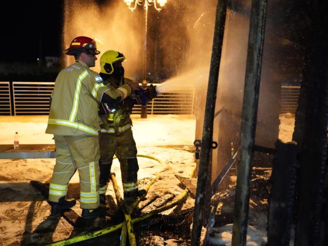 Пожар в ашкелонской марине: ряд строений выгорел полностью