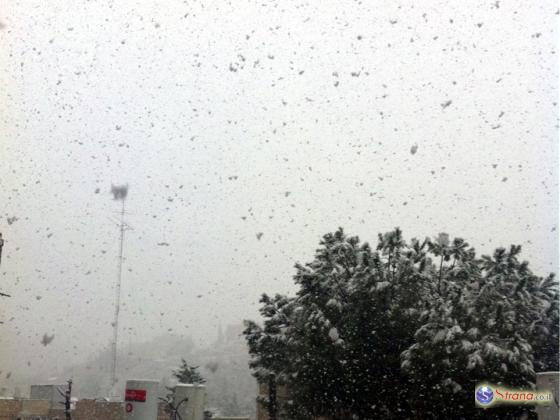 На Хермоне выпал снег, в центре Израиля идут проливные дожди