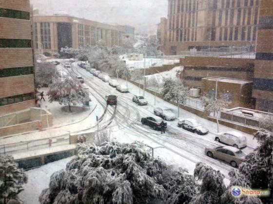 В Иерусалиме начался снегопад