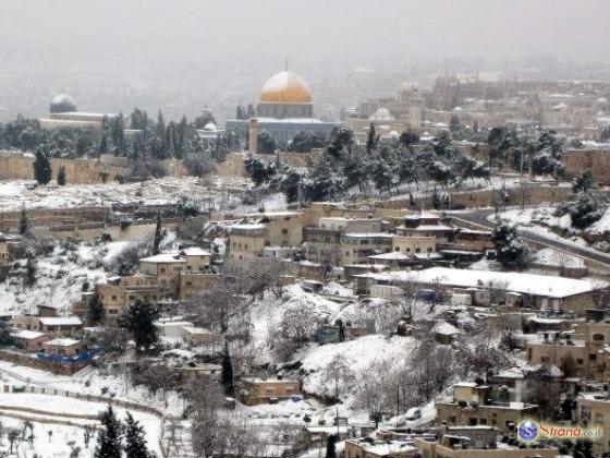 Муниципалитет Иерусалима начал подготовку к возможному снегопаду