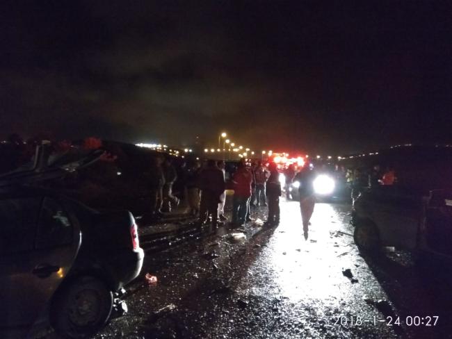 Авария на 557-м шоссе: трое погибших, восемь пострадавших