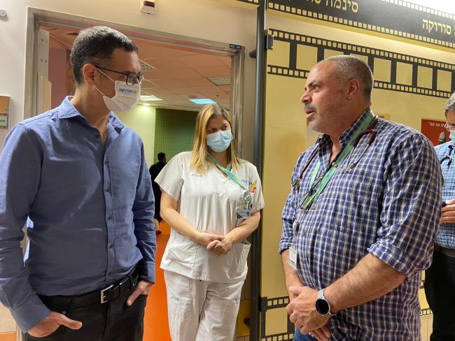 Моше Бар Симан Тов посетил  больницу «Сорока»