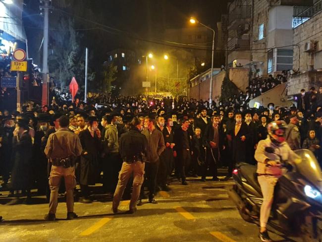 Протесты ультраортодоксов в Иерусалиме закончились столкновениями с полицией