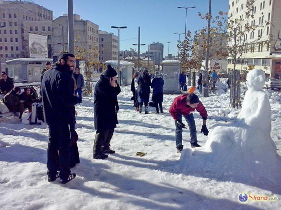 Метеослужба: снегопад в Иерусалиме на этой неделе возможен в течение нескольких дней