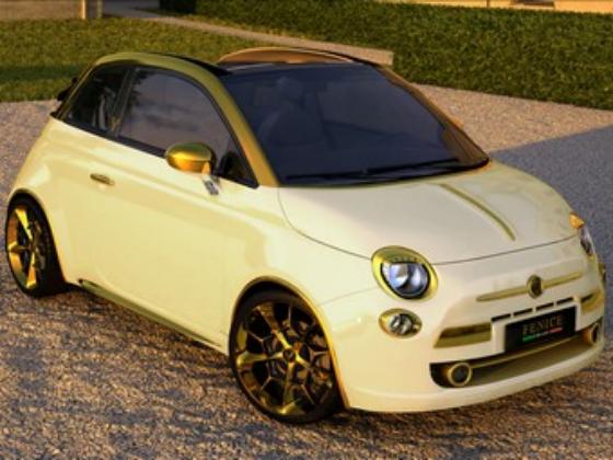 Бизнесмен приобрел позолоченный Fiat за 550 тысяч евро