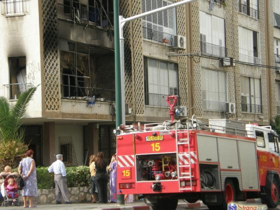 Пожар в Бейт-Шемеше, три человека в тяжелом состоянии