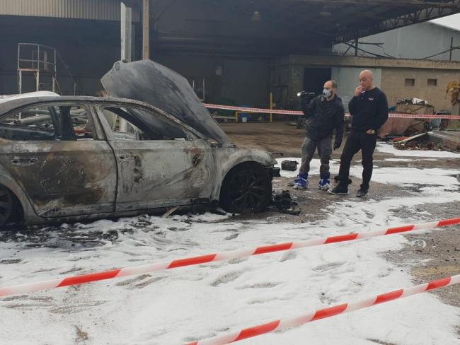 В кибуце Афиким загорелся автомобиль, один человек в тяжелом состоянии