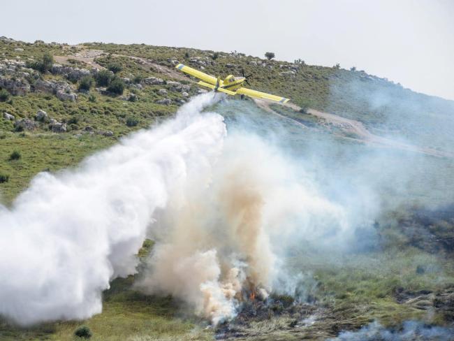 Пожары около Бейт-Шемеша и Явне, задействована противопожарная авиация