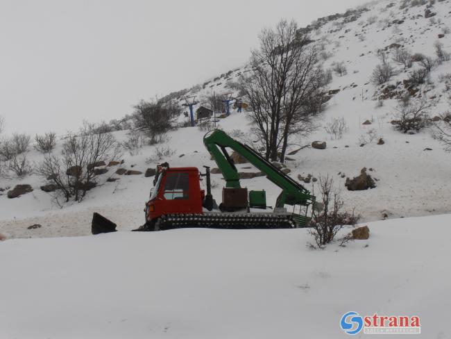Доступ на гору Хермон закрывают из-за снегопада