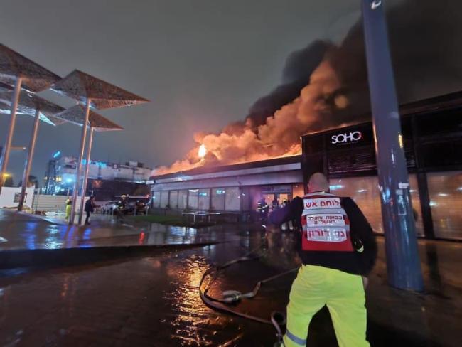Пожар в ресторане в Ришон ле-Ционе
