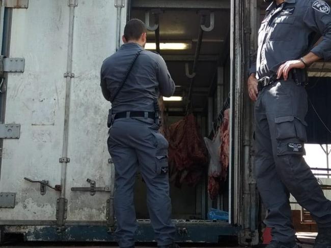 Ашдодская полиция перехватила полтонны опасного мяса