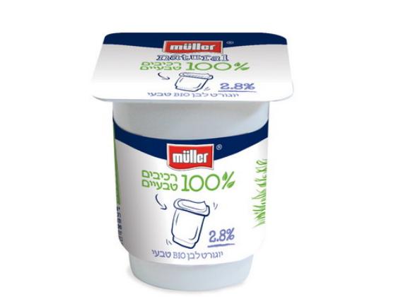 Легкий йогурт Bio Natural от Muller: единственный на рынке - из 100% натуральных компонентов!