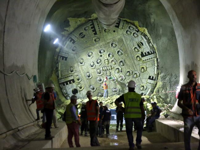 Начинается прокладка тоннелей на «красной» линии метротрамвая в Тель- Авиве и Гуш-Дане