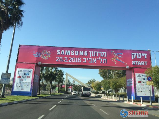 Тель-Авивский марафон: список перекрытых улиц