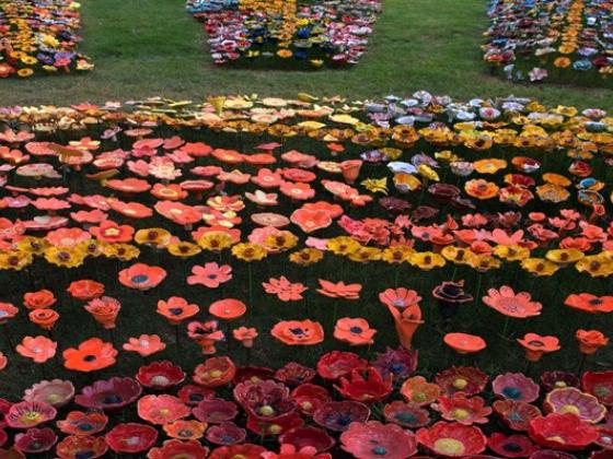 10 тысяч керамических цветов в музее 