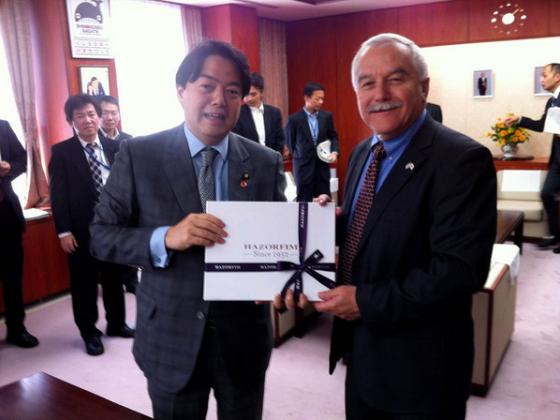 Министр сельского хозяйства Яир Шамир встретился в Токио с японским коллегой