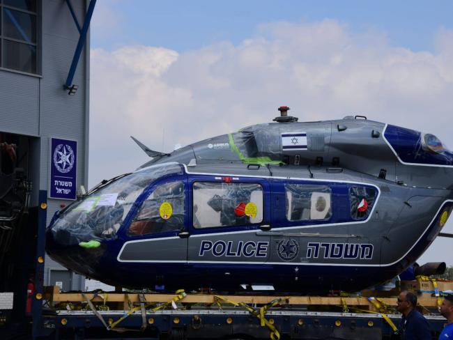 Израильская полиция получила первый вертолет Airbus Helicopters H145. ВИДЕО