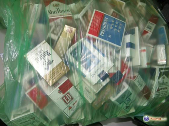 150 тысяч блоков сигарет арестованы налоговой и полицией в 7 км от побережья Ашдода