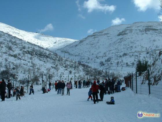 За ночь на Хермоне выпало 20 см снега: горнолыжный курорт закрыт