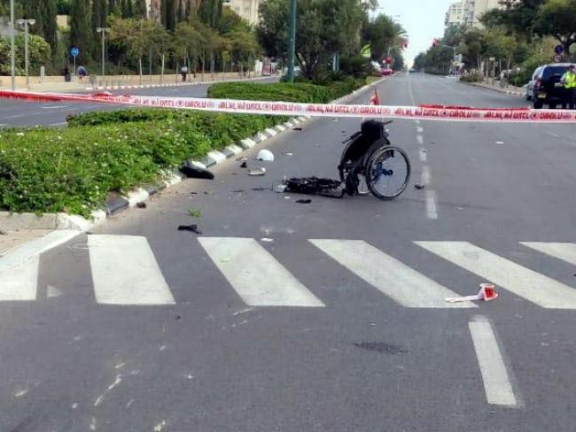Авария в Тель-Авиве, погиб 70-летний инвалид