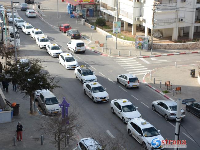 В Тель-Авиве состоялась акция протеста таксистов