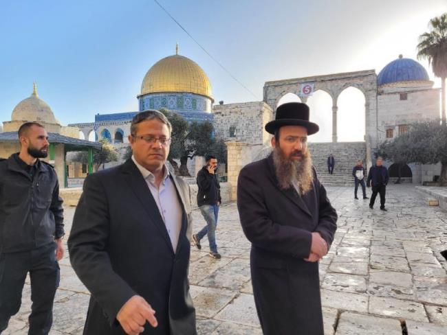 Депутат Бен-Гвир поднялся на Храмовую гору вместе с еще 500 евреями