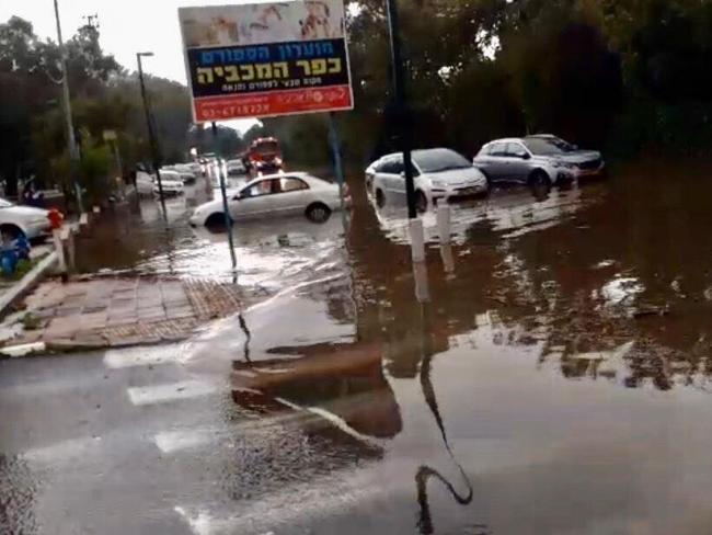 Затоплены несколько улиц в Тель-Авиве, Бней-Браке и Рамат-Гане