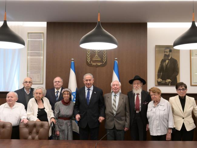 Нетаниягу встретился с участниками церемонии Дня памяти жертв Холокоста