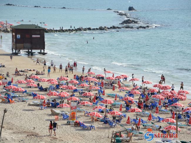 С 20 мая открываются 136 пляжей в Израиле, соответствующих «фиолетовому стандарту»