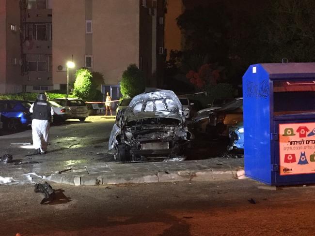 В Ашкелоне взорвался автомобиль, погиб мужчина