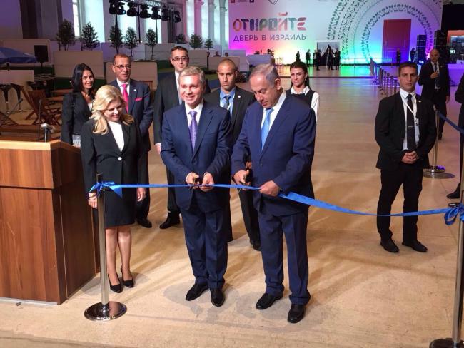 Премьер-министр Биньямин Нетаниягу посетил выставку «Израиль открывает двери»