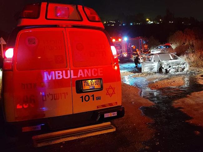 В Иерусалиме в сожженном автомобиле обнаружено тело мужчины