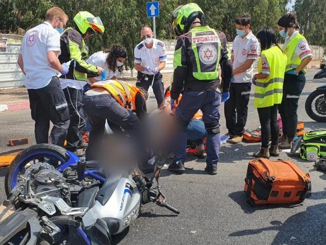 В результате аварии на 57-й трассе тяжело травмирован мотоциклист