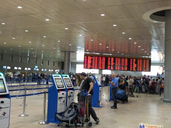 В августе аэропорт Бен-Гурион обслужил 2,5 млн пассажиров