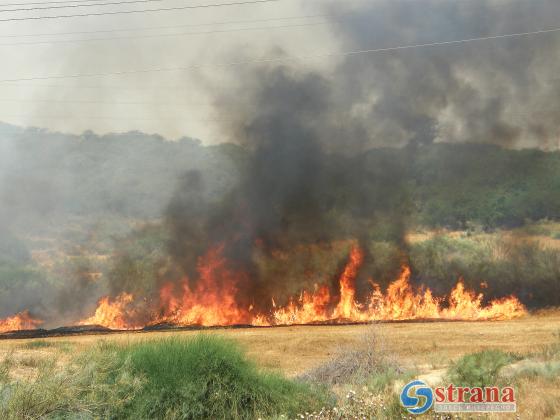 Новые пожары в округе Лахиш, около Хадеры, в Халамише и в Кирьят-Малахи