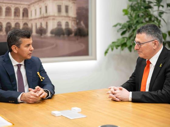 Глава МИД Гидеон Саар встретился с президентом Парагвая Сантьяго Пенья