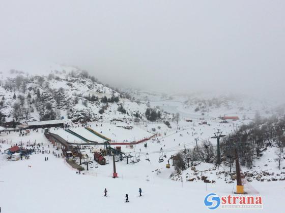 Снегопад на Хермоне, горный курорт закрыт для посетителей
