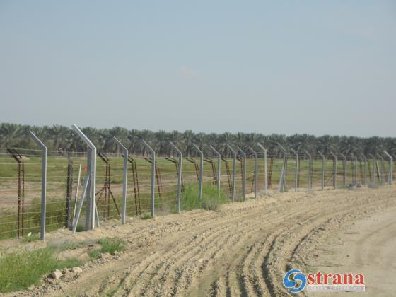 Министерство обороны Израиля приступило к возведению защитного забора на границе с Иорданией