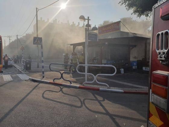 Пожар в магазине в Ашдоде: покупатели едва не оказались в пламени