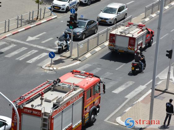 В результате пожара в 13-этажном здании в Рамат-Гане огнем повреждены 10 этажей