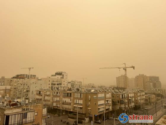 Песах под пылью из Африки: ожидается высокий уровень загрязнения воздуха