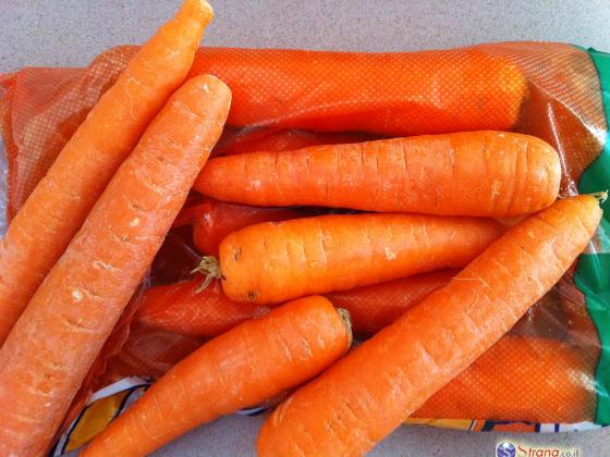 Израильская морковь стоит в России 66 шекелей за килограмм